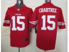 San Francisco 49ers #15 Crabtree Red Nike Limited Jerseys