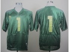 Nike Oregon Ducks #1 Fan Green Pro Combat Pac-12 College Football Jersey