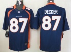 Denver Broncos #87 Decker Blue Nike Limited Jerseys