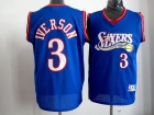 Philadelphia 76ers #3 IVERSON Blue Swingman Jerseys