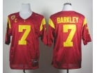 Nike USC Trojans #7 Matt Barkley Red C And PAC-12 Patch College Football Jersey