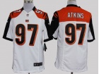 Cincinnati Bengals #97 Atkins White Nike Limited Jerseys