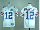 Nike Florida Gators #12 John Brantley White College Football Jersey