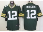 Green Bay Packers #12 Rodgers Green Nike Limited Jerseys