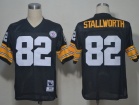 Pittsburgh Steelers #82 Stallworth Black Throwback Jersey