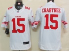 San Francisco 49ers #15 Crabtree White Nike Limited Jerseys