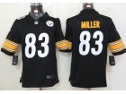 Pittsburgh Steelers #83 Miller Black Nike Limited Jerseys