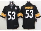 Pittsburgh Steelers #53 Pounceyr Black Nike Limited Jerseys