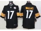 Pittsburgh Steelers #17 Wallace Black Nike Limited Jerseys