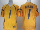 Nike West Virginia Mountaineers #1 Tavon Austin Gold College Football Jerseys