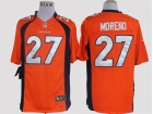 Denver Broncos #27 Moreno Orange Nike Limited Jerseys