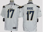 San Diego Chargers #17 Rivers White Nike Limited Jerseys