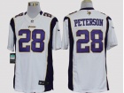 Minnesota Vikings #28 Peterson White Nike Limited Jerseys