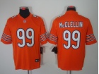 Chicago Bears #99 Mcclellin Orange Nike Limited Jerseys