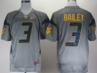 Nike West Virginia Mountaineers #3 Stedman Bailey Grey College Football Jerseys