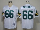 Green Bay Packers #66 Nitchke White M&N 1969 Short-Sleeved Jerseys