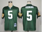 Green Bay Packers #5 Hornung Green M&N 1961 Short-Sleeved Jerseys