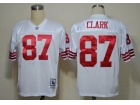 San Francisco 49ers #87 Clark White M&N Jerseys