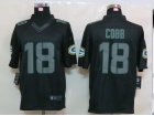 Green Bay Packers #18 Cobb Nike Impact Limited Black Jerseys