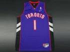 Toronto Raptors #1 Tracy McGrady Black/Purple New Swingman Jerseys