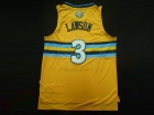 Denver Nuggets #3 Lawson Yellow Rainbow Hardwood Classics Jersey