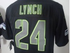 Seattle Seahawks #24 Lynch Black Impact Nike Limited Jerseys