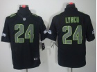 Seattle Seahawks #24 Lynch Black Impact Nike Limited Jerseys