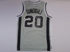 San Antonio Spurs #20 Ginobili Gray 2012-13 Season Swingman Jerseys