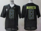 Nike Oregon Ducks #8 Marcus Mariota Black Pro Combat Pac-12 NCAA Jerseys