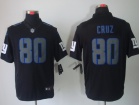 New York Gaints #80 Cruz Nike Impact Limited Black Jerseys