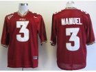 Florida State Seminoles #3 E.J Manuel Red Jerseys