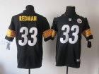 Pittsburgh Steelers #33 Isaac Redman Black Nike Limited Jerseys