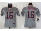 Nike San Francisco 49ers # 16 Montana Grey Lights Out Kids Elite Jerseys