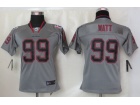 Nike Houston Texans #99 Watt Grey Lights Out Kids Elite Jerseys