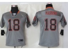 Nike Denver Broncos #18 Manning Grey Lights Out Kids Elite Jerseys