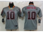 Nike Washington Red Skins #10 Griffin III Grey Lights Out Kids Elite Jerseys