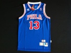 Philadelphia 76ers #13 Chamberlain Blue Hardwood Classic Swingman Jerseys