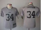 Nike Oakland Raiders #34 Jackson Grey  Lights Out Youth Jerseys