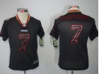 San Francisco 49ers #7 Kaepernick Black Lights Out Kids Jerseys