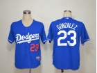 Los Angeles Dodgers #23 Gonzalez Blue Cool Base Jerseys