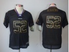 Nike Baltimore Ravens #52 R.Lewis Black Lights Out Kids Jerseys