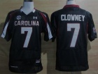 Under Armour South Carolina #7 Javedeon Clowney Black New SEC Patch NCAA Football Jerseys