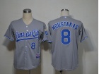 Kansas City Royals #8 Moustakas Grey Cool Base Jerseys