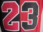 Chicago Bulls #23 Michael Jordan Red and Black Split jerseys