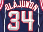 Houston Rockets #34 Olajuwon Blue Hardwood Classic Champion Swingman Jerseys