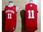 Indiana Hoosiers #11 Isiah Thomas Red Big 10 Patch NCAA Basketball Jerseys