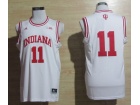 Indiana Hoosiers #11 Isiah Thomas White Big 10 Patch NCAA Basketball Jerseys