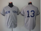 New York Yankees #13 Alex Rodriguez Grey Jerseys