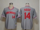 Cincinnati Reds #14 Rose Grey M&N Jerseys