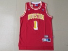 Houston Rockets #1 McGrady Red Hardwood Classic Fashion Swingman Jerseys